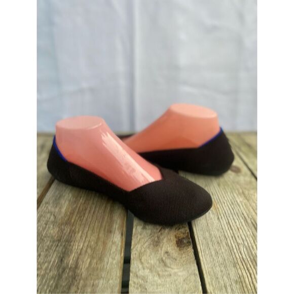 Rothy’s The Point Wm’s Size 8.5 Black Knit Flats  Recycled Material Slip-On Shoe - Picture 3 of 9